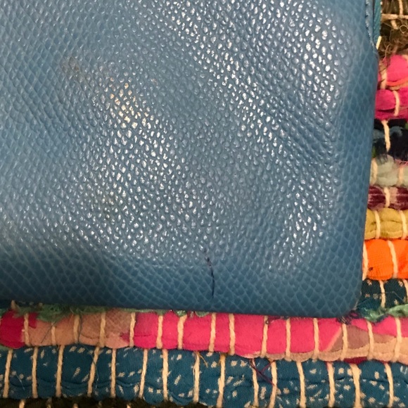 Blue COACH wristlet used! Almost new - Picture 2 of 5